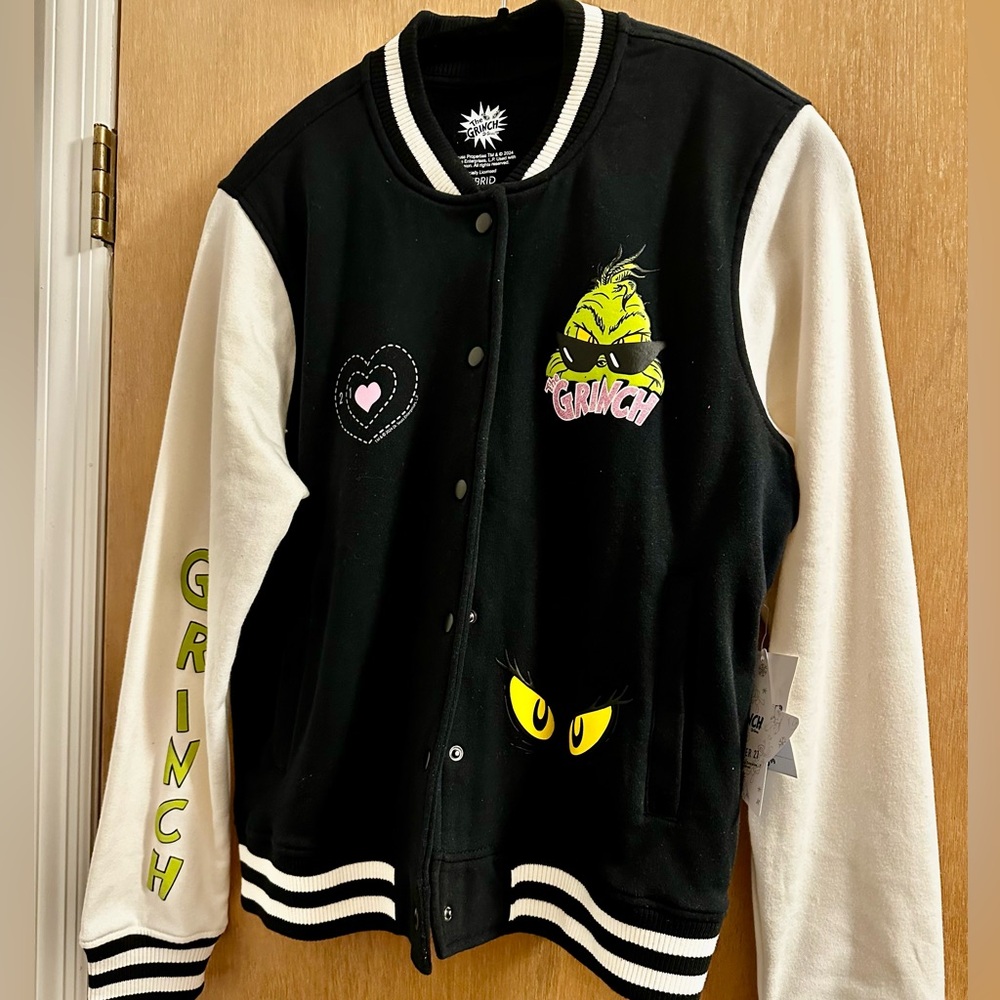 Grinch Varsity Letterman Jacket Size M. SOLD OUT in this size